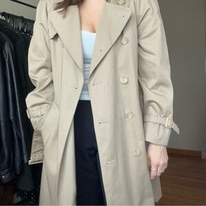 SOLD Classic Tan London Fog Trench Coat